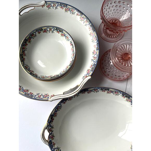 Noritake Serving Dishes Heirloom Bridal Shower Gift Idea Feminine Luncheon Decor - Picture 3 of 10